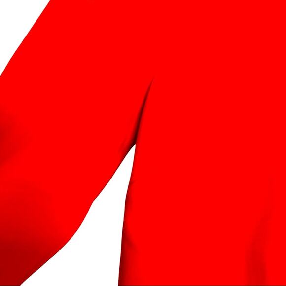 A.L.C. Women's Ann Top Size 6 Cherry Red Crepe Peplum Back Zipper - Picture 5 of 12